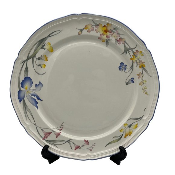 Villeroy & Boch China Riviera Chop Plate 12" Luxembourg Floral Pattern - Picture 1 of 7